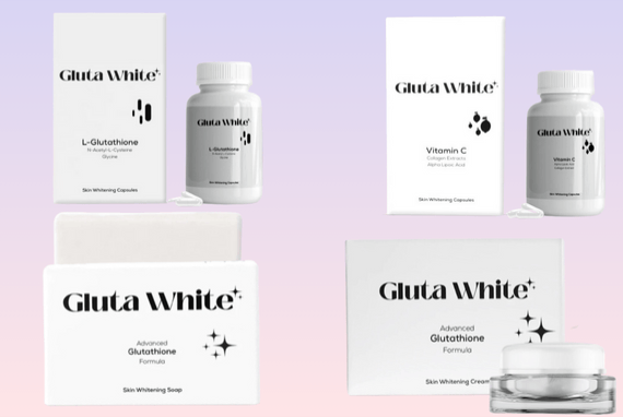 Gluta White Advanced Glutathione Night cream Soap Capsules and Vitamin C Combo