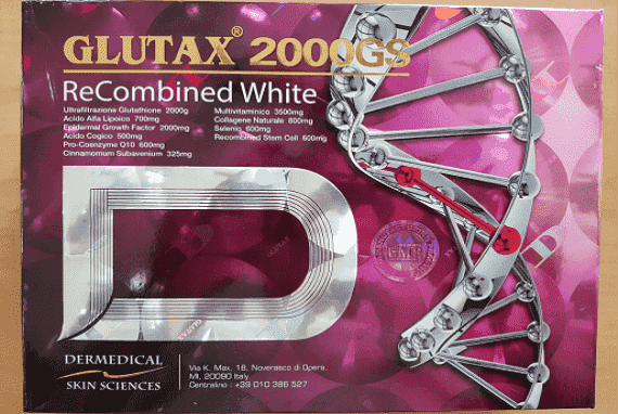 Glutax 2000gs ReCombined White Skin Whitening 10 Sessions Injection