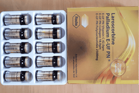 Laroscorbine Palladium Gold Box Vitamin C 42G & Collagen 15Gram at Rs  5700/box, Skin Whitening Products in New Delhi