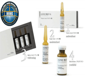 Aspire Glutathione 5000mg skin whitening injection