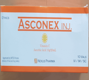 Glutanex Drip Set 1200mg Glutathione Lipoticin 300mg Asconex 10g Vitamin C Injection
