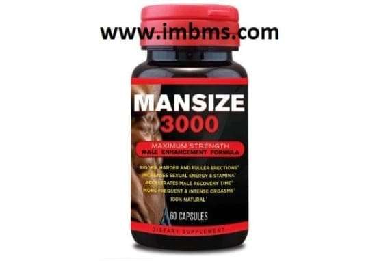 Mansize 3000 Male Enhancement Capsules Pack Of 3 Men Sexual Booster