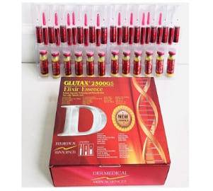 Glutax 2500GS Elixir Essence Skin Whitening Injection 12 Sessions