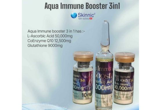 Aqua Immune Booster 3 in 1 Skin Whitening Glutathione Injection