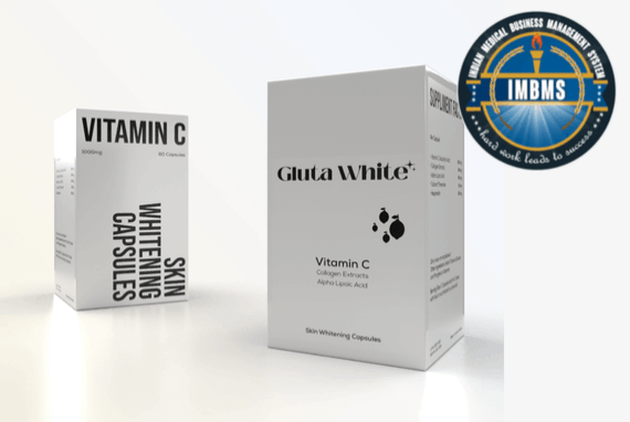 Gluta White Vitamin C with Collagen Skin Whitening Capsules