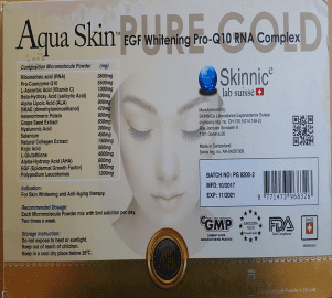 Aqua Skin lightening injection