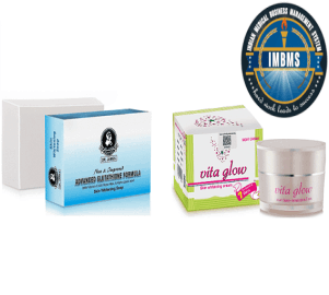 vita glow cream with dr james whitening soap