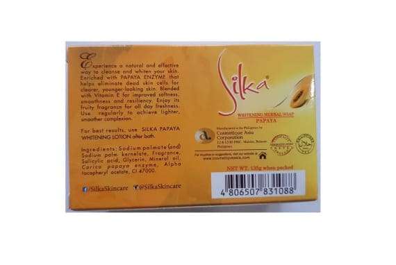 Silka Papaya Skin Whitening Soap 135gm Pack of 3