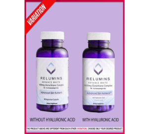 Relumins 1650mg 15X Glutathione With Hyaluronic Acid Capsules