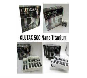 Glutax 50g Nano Titanium Glutathione Skin Whitening 10 Sessions Injection