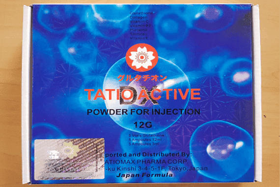 Tatio active DX 12g Glutathione 5 Session Skin Whitening Injection