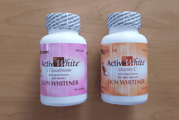 Active White Advanced Glutathione and Vitamin C Skin Whitening Capsules Combo