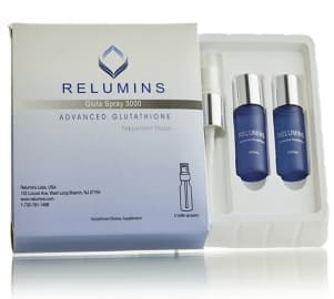 relumins gluta spray 3000mg oral glutathione skin whitening and immune support